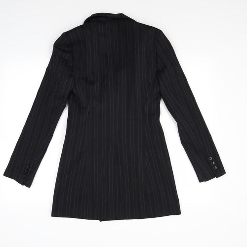 Marks and Spencer Womens Blue Striped  Gilet Coat Size 6