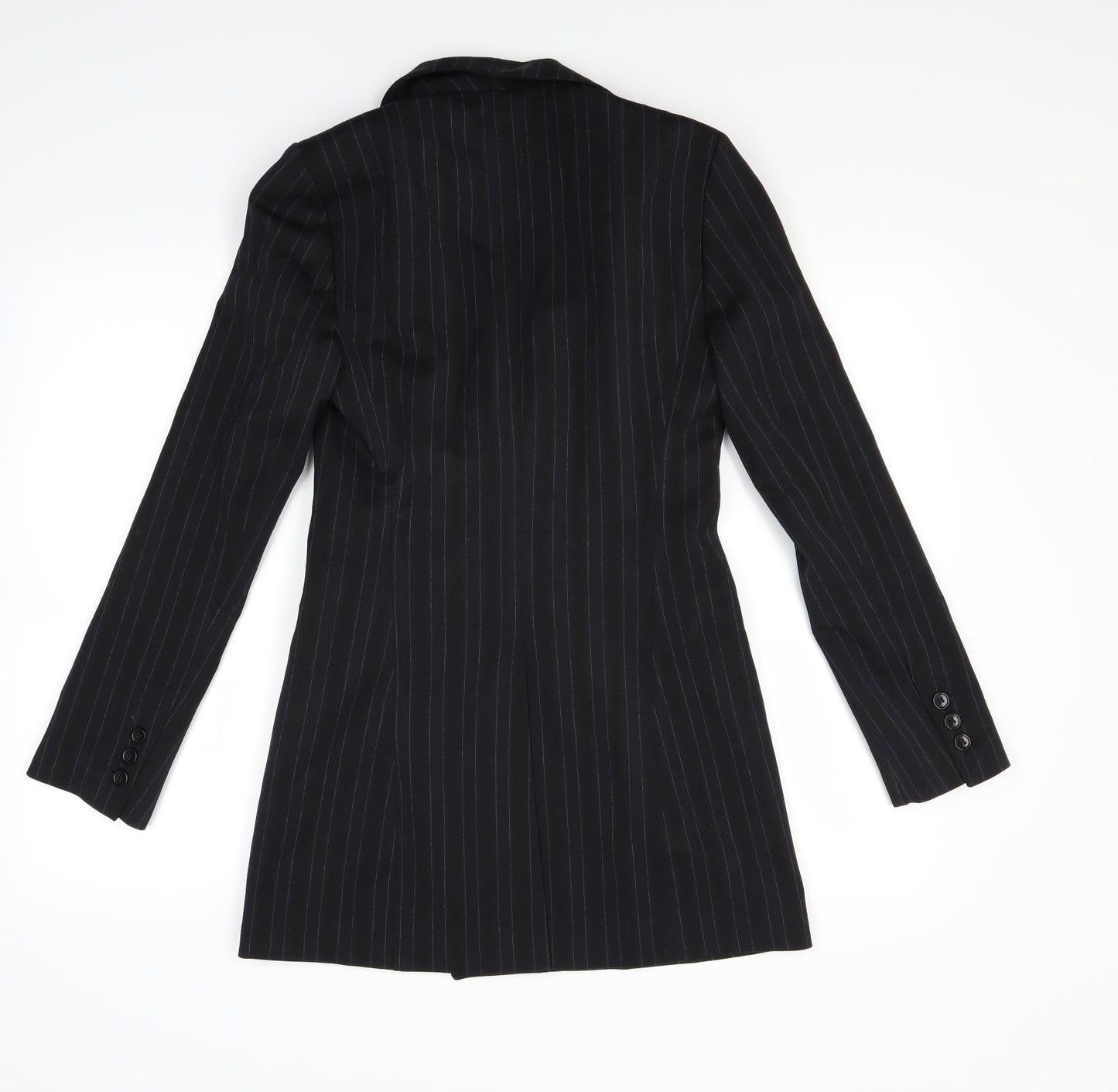 Marks and Spencer Womens Blue Striped  Gilet Coat Size 6