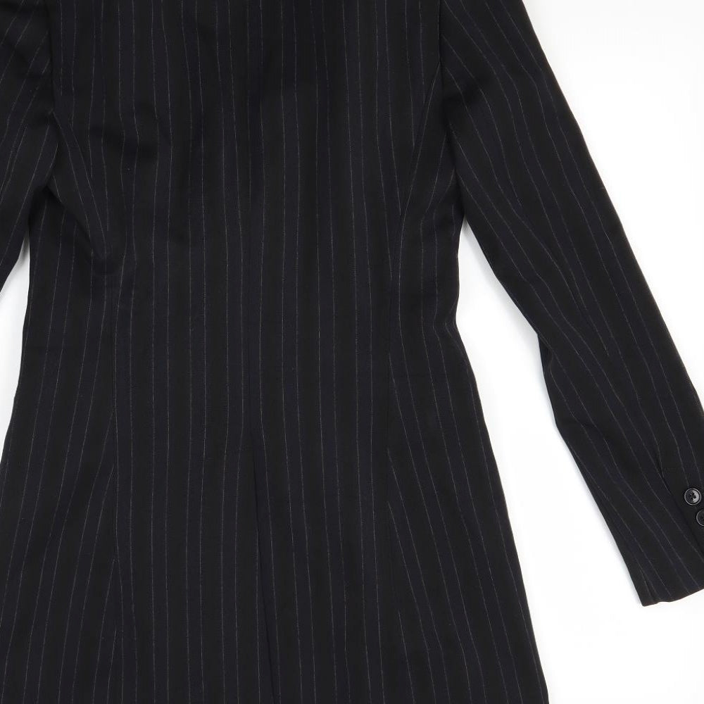 Marks and Spencer Womens Blue Striped  Gilet Coat Size 6
