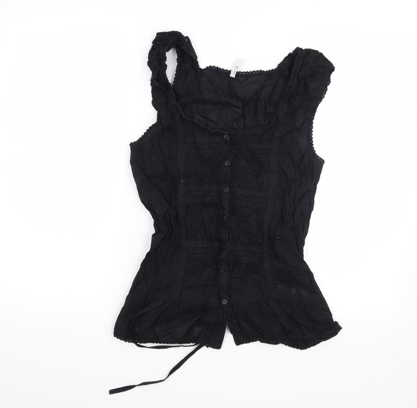 Evie Womens Black   Basic Blouse Size 14
