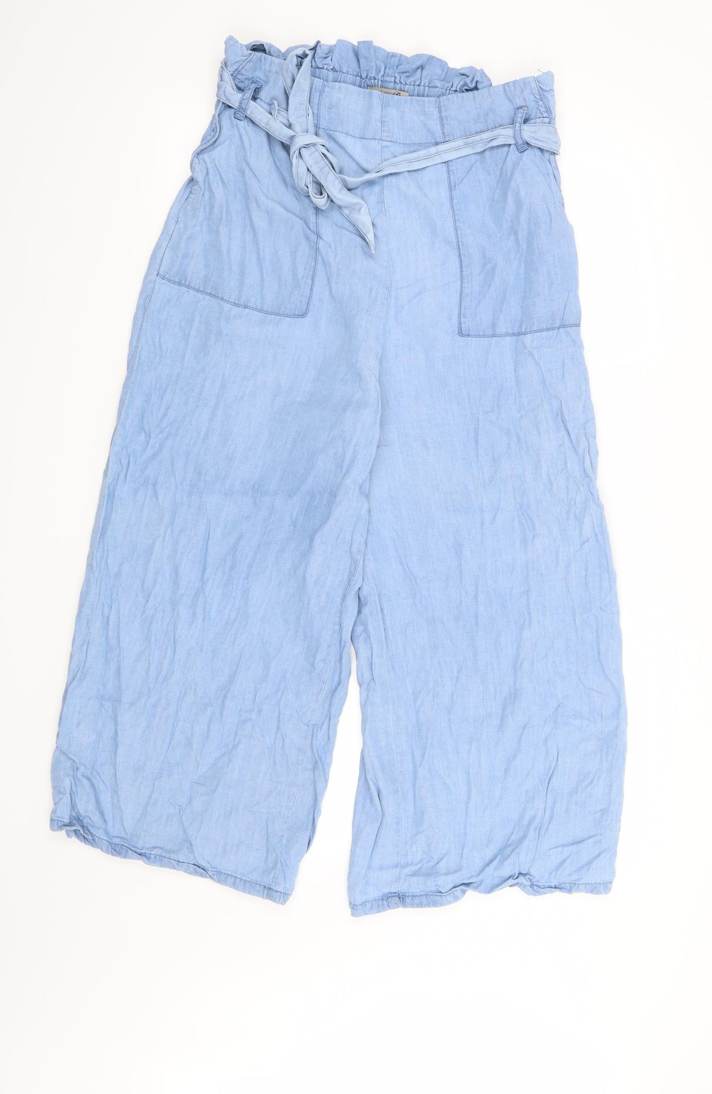 Denim Co. Womens Blue   Cropped Jeans Size 12 L24 in