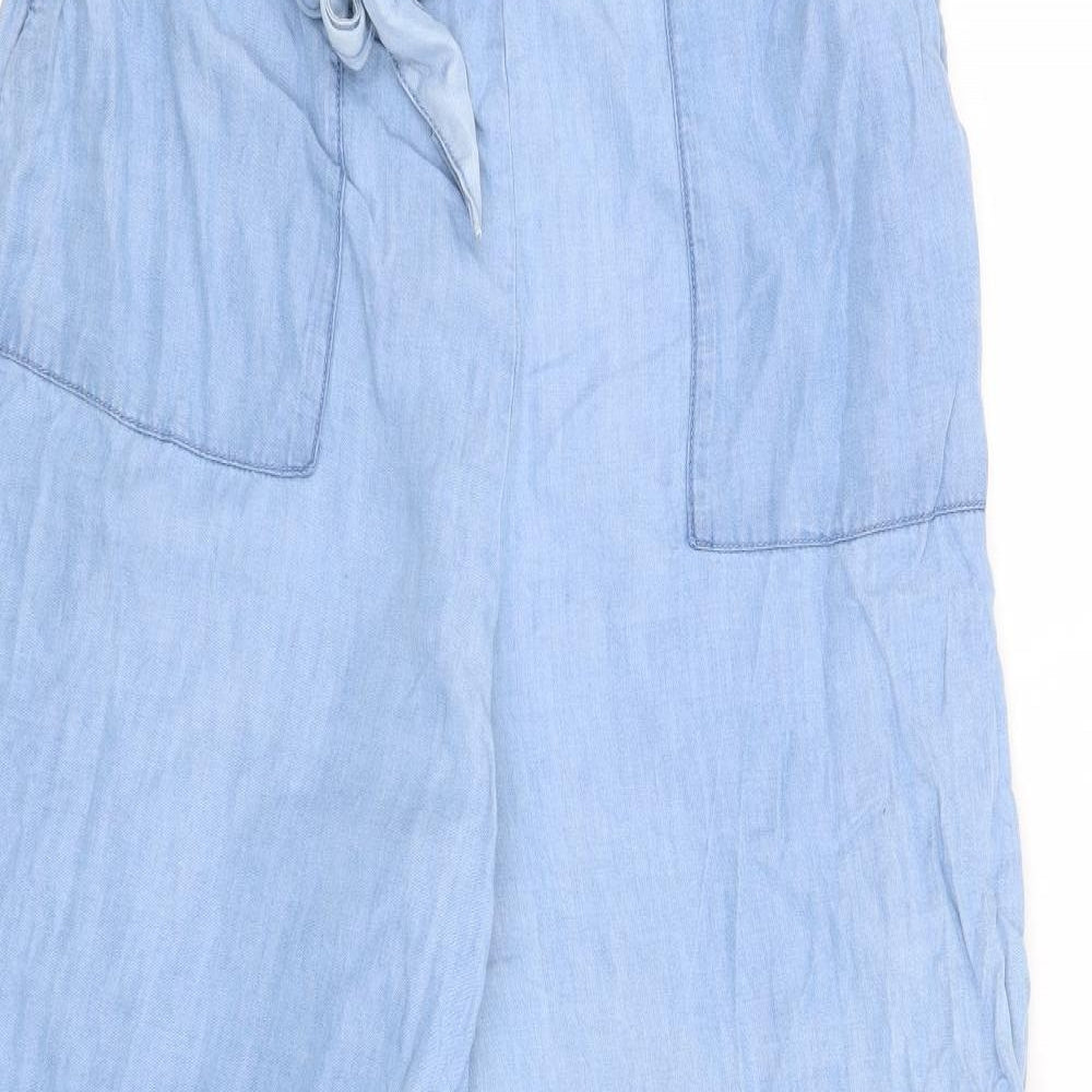 Denim Co. Womens Blue   Cropped Jeans Size 12 L24 in