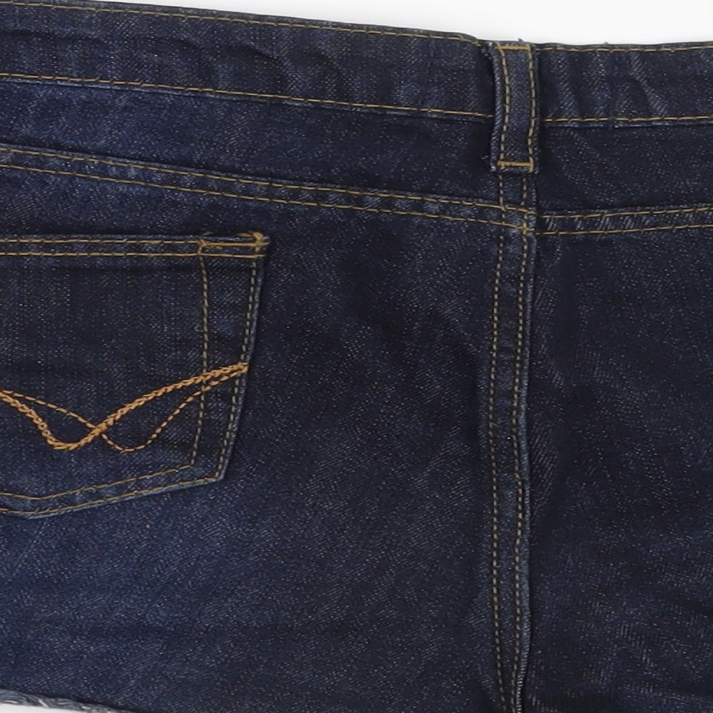 SoulCal&Co Womens Blue   Cut-Off Shorts Size 8