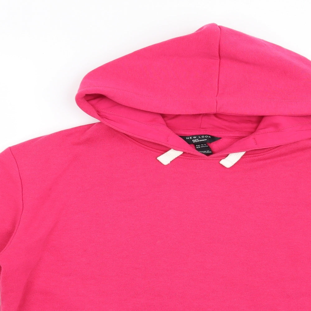 New Look Girls Pink   Pullover Hoodie Size 14-15 Years