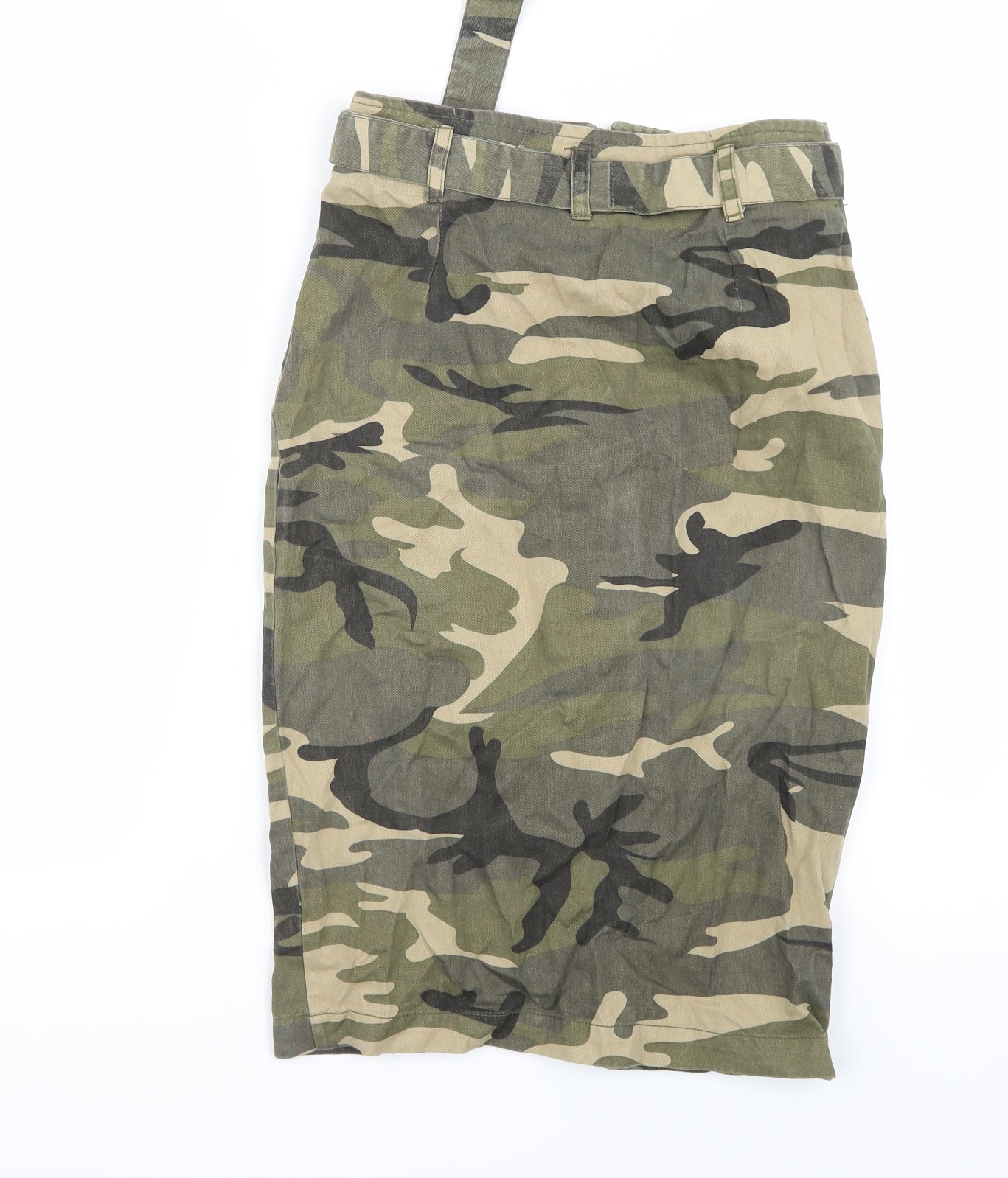 Primark Womens Green Camouflage  A-Line Skirt Size 6