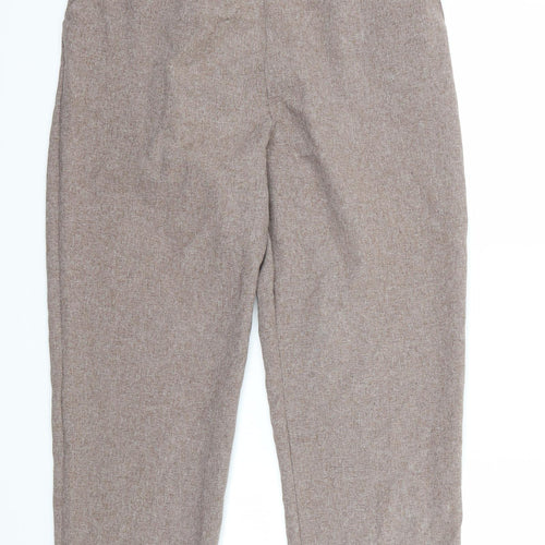 Emma Collection Womens Brown   Cropped Trousers Size 18 L28 in