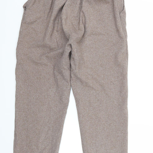 Emma Collection Womens Brown   Cropped Trousers Size 18 L28 in