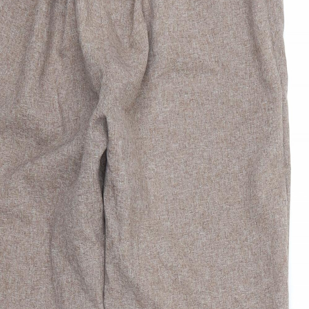 Emma Collection Womens Brown   Cropped Trousers Size 18 L28 in