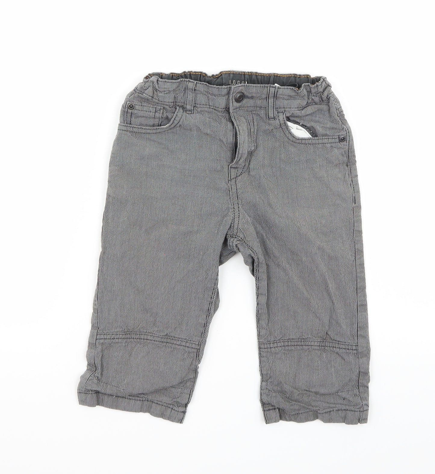 H&M Boys Black Striped  Bermuda Shorts Size 5-6 Years