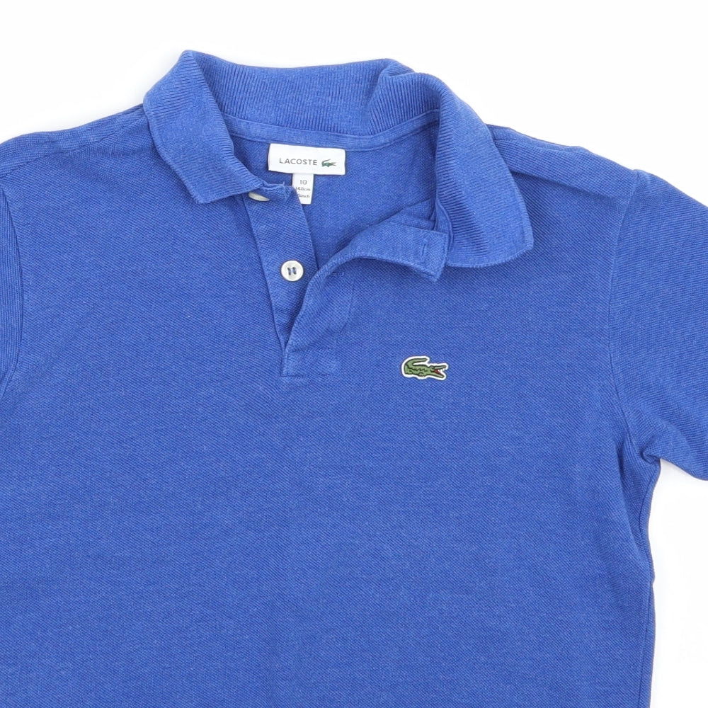 Lacost Boys Blue   Basic Polo Size 10 Years