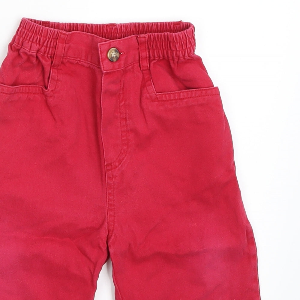 JFB Girls Red   Cargo Jeans Size 12-18 Months