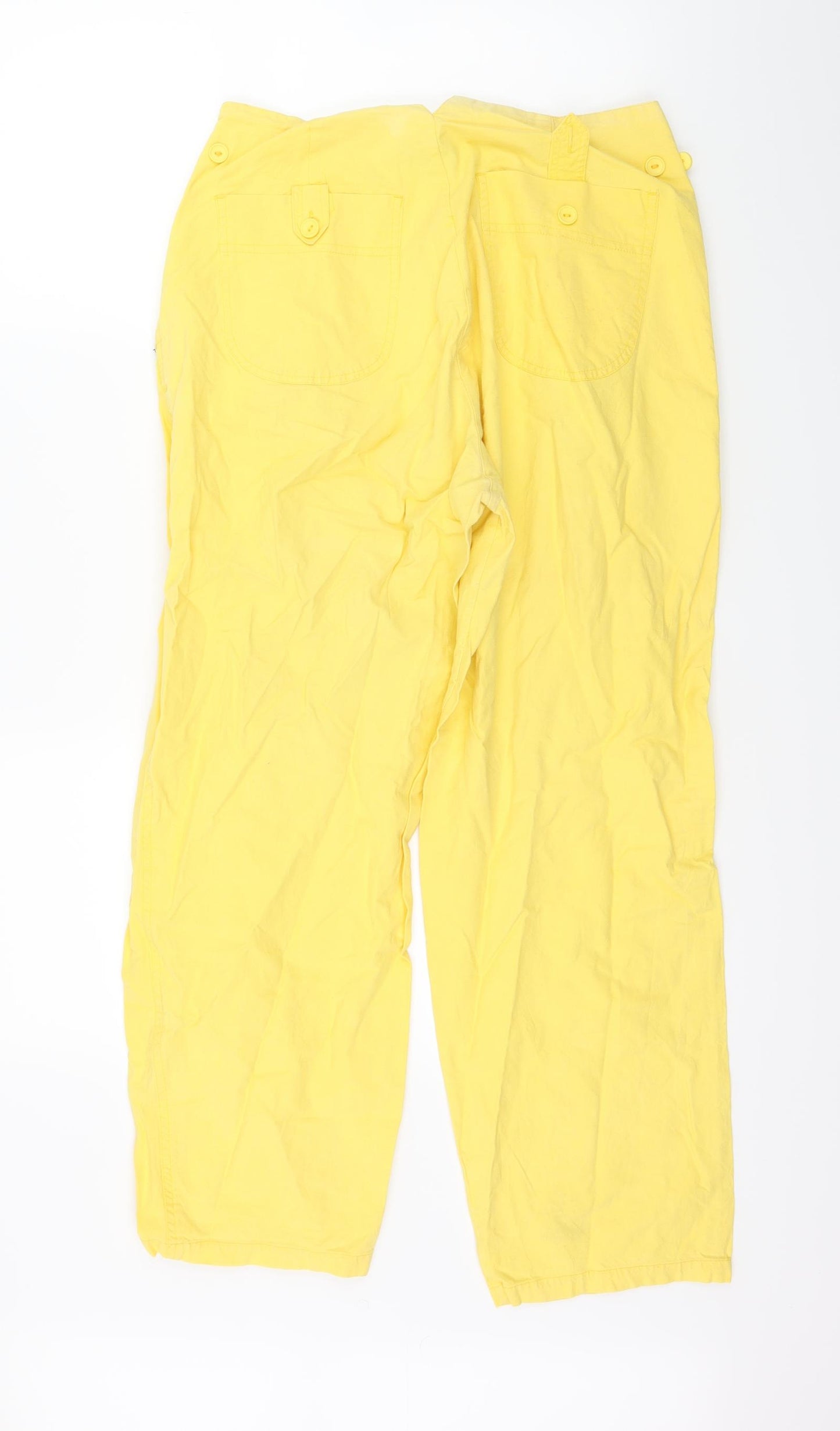 Preworn Girls Yellow   Cargo Trousers Size 16 Years
