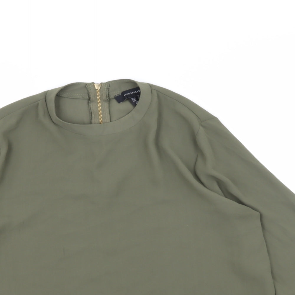 Atmosphere Womens Green   Basic Blouse Size 12