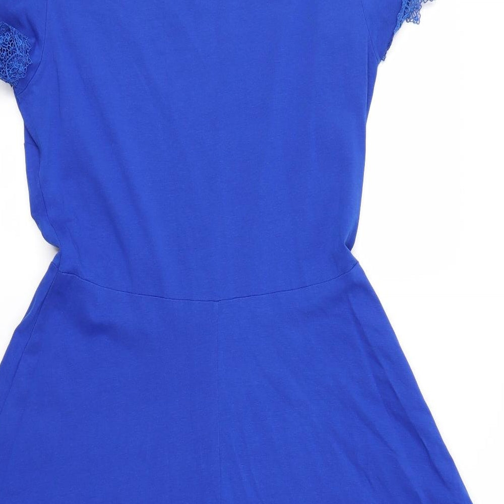 Dorothy Perkins Womens Blue   T-Shirt Dress  Size 16