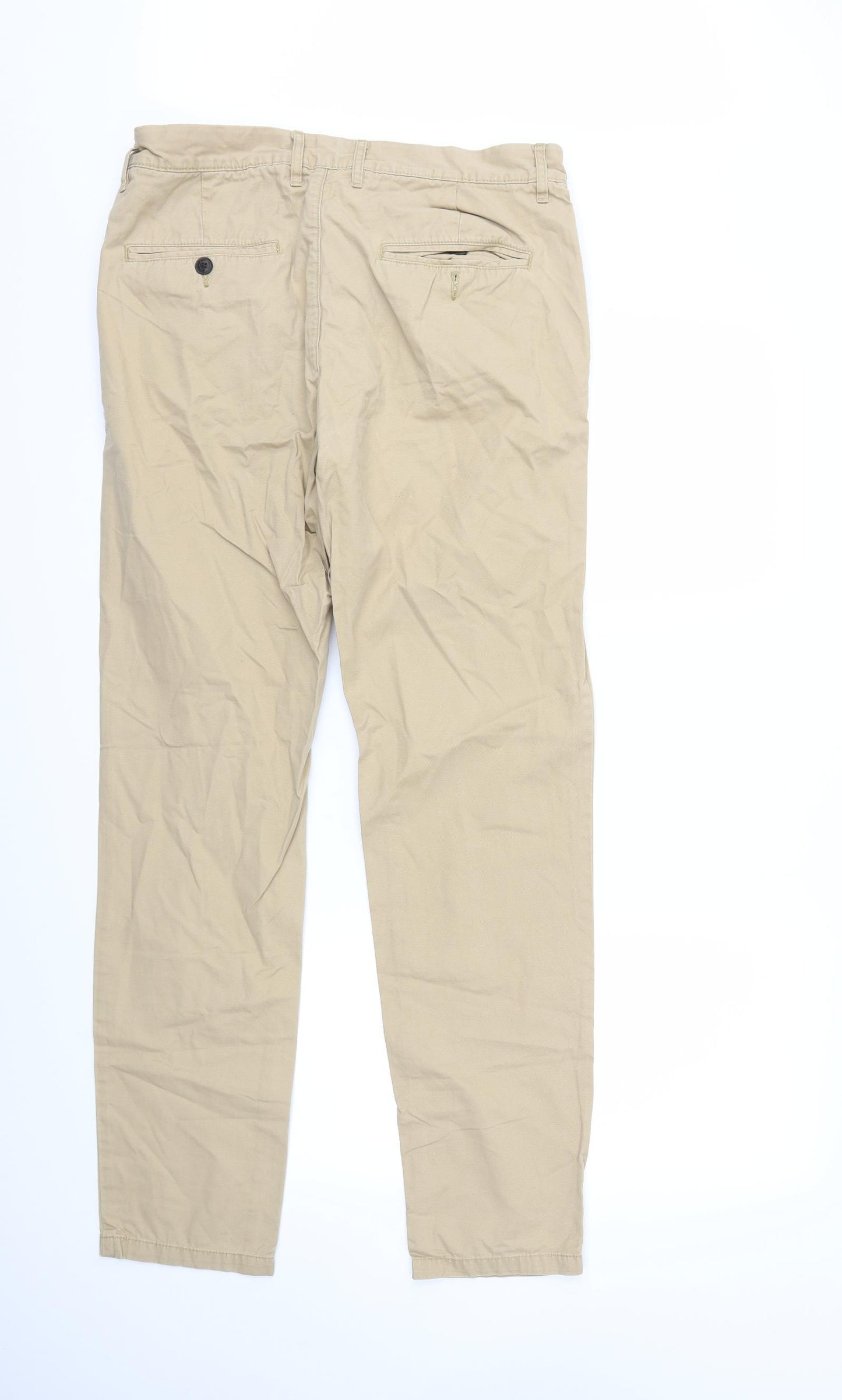 H&M Mens Beige   Chino Trousers  L31 in
