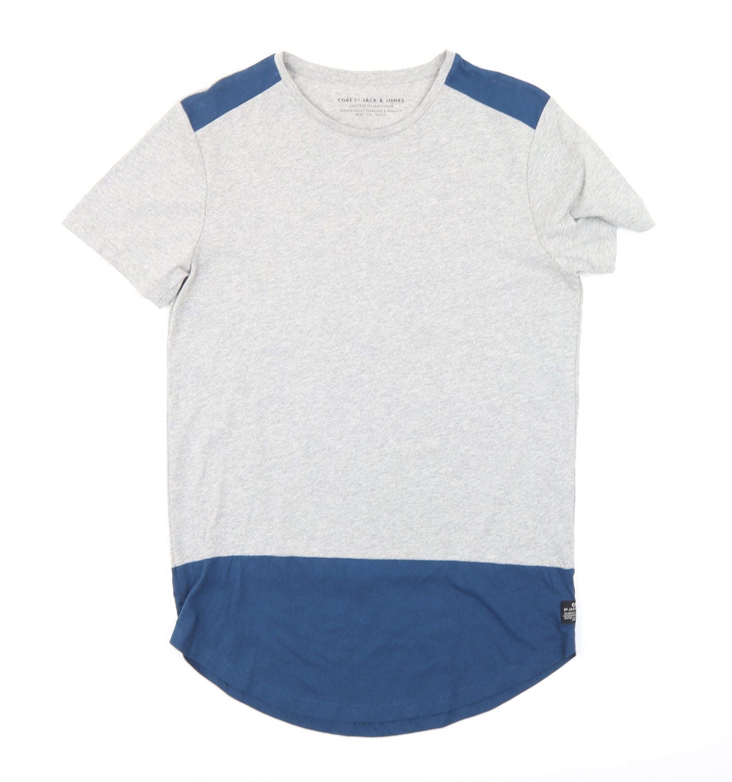 JACK & JONES Mens Grey    T-Shirt Size L