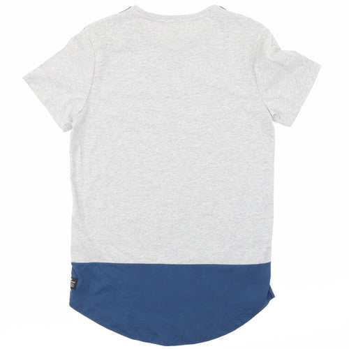 JACK & JONES Mens Grey    T-Shirt Size L