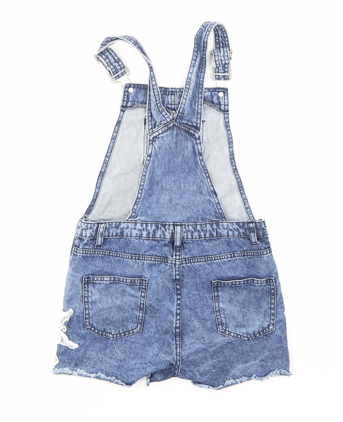 Denim Co Girls Blue  Denim Dungaree One-Piece Size 10-11 Years