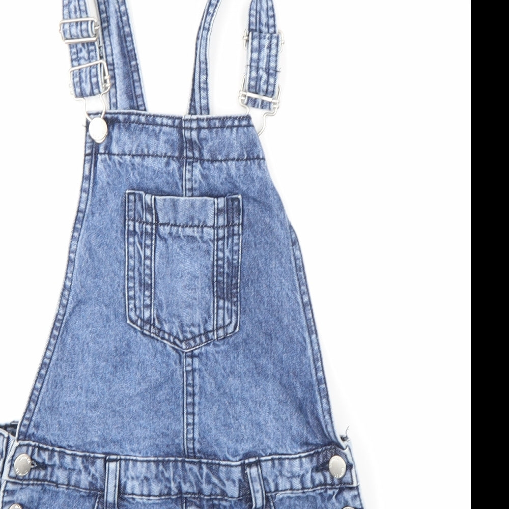 Denim Co Girls Blue  Denim Dungaree One-Piece Size 10-11 Years