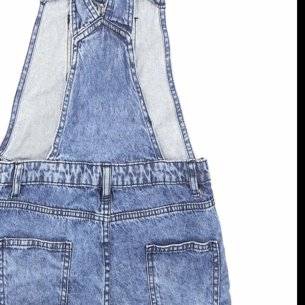 Denim Co Girls Blue  Denim Dungaree One-Piece Size 10-11 Years