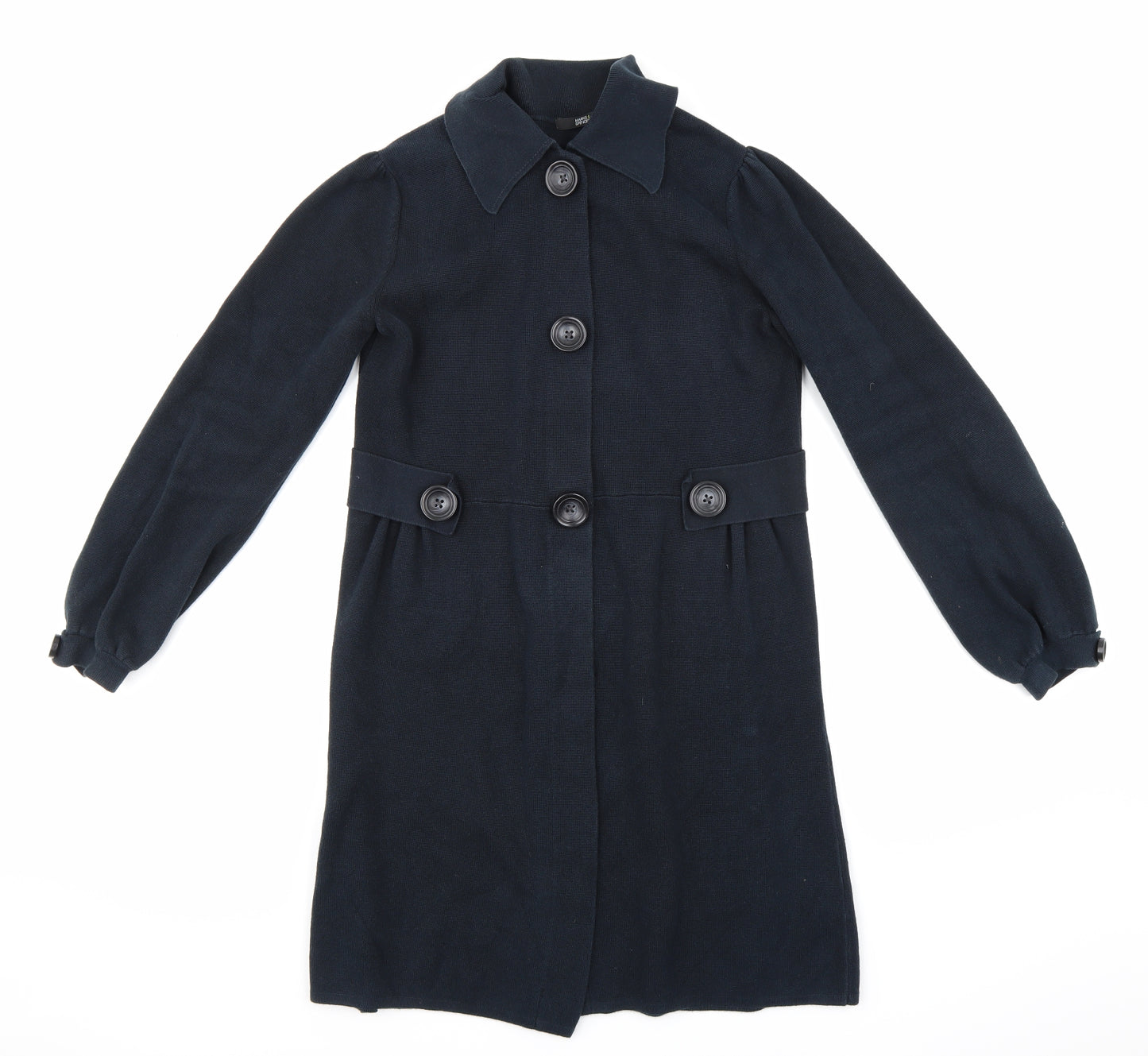 Marks and Spencer Womens Blue  Knit Jacket Coatigan Size 12