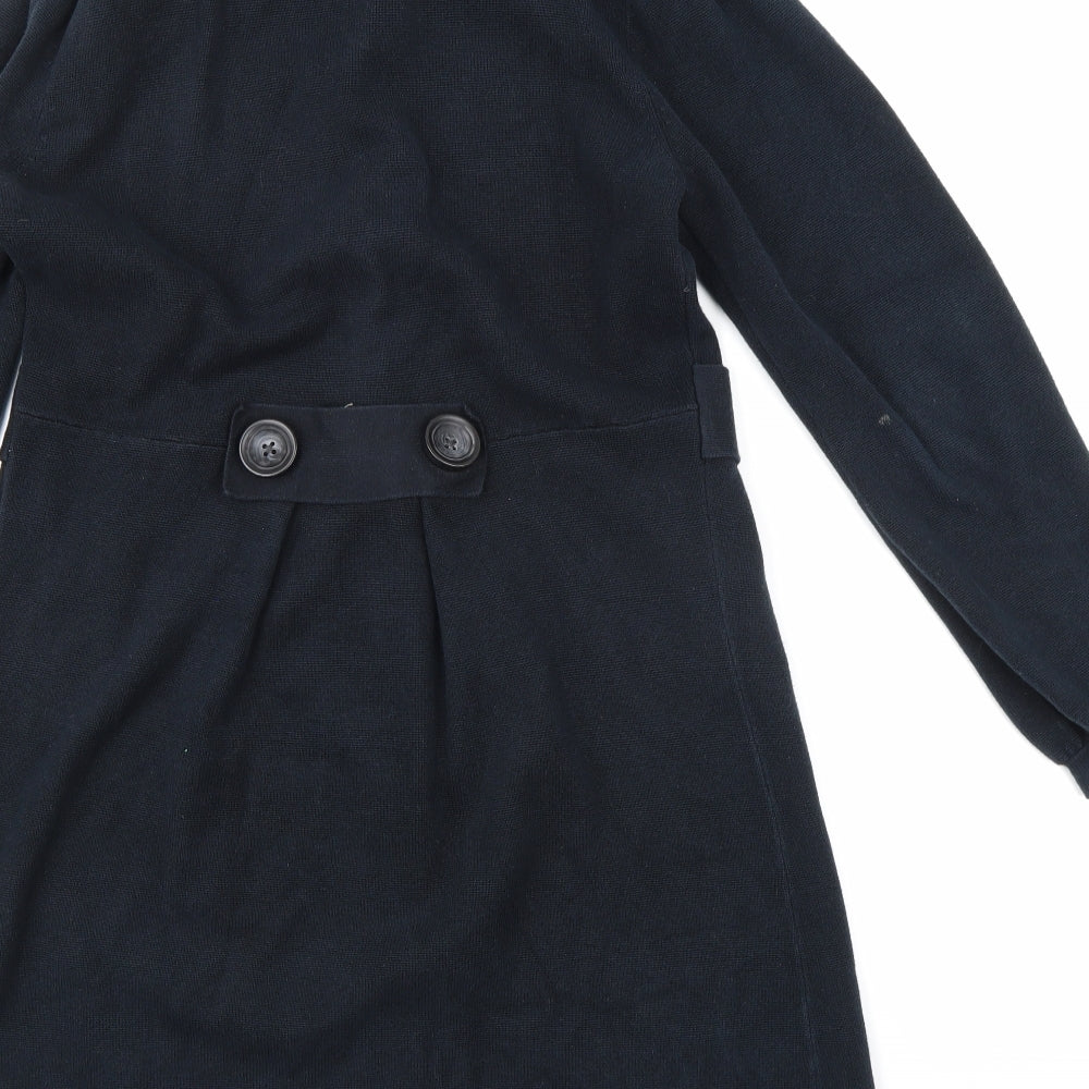 Marks and Spencer Womens Blue  Knit Jacket Coatigan Size 12