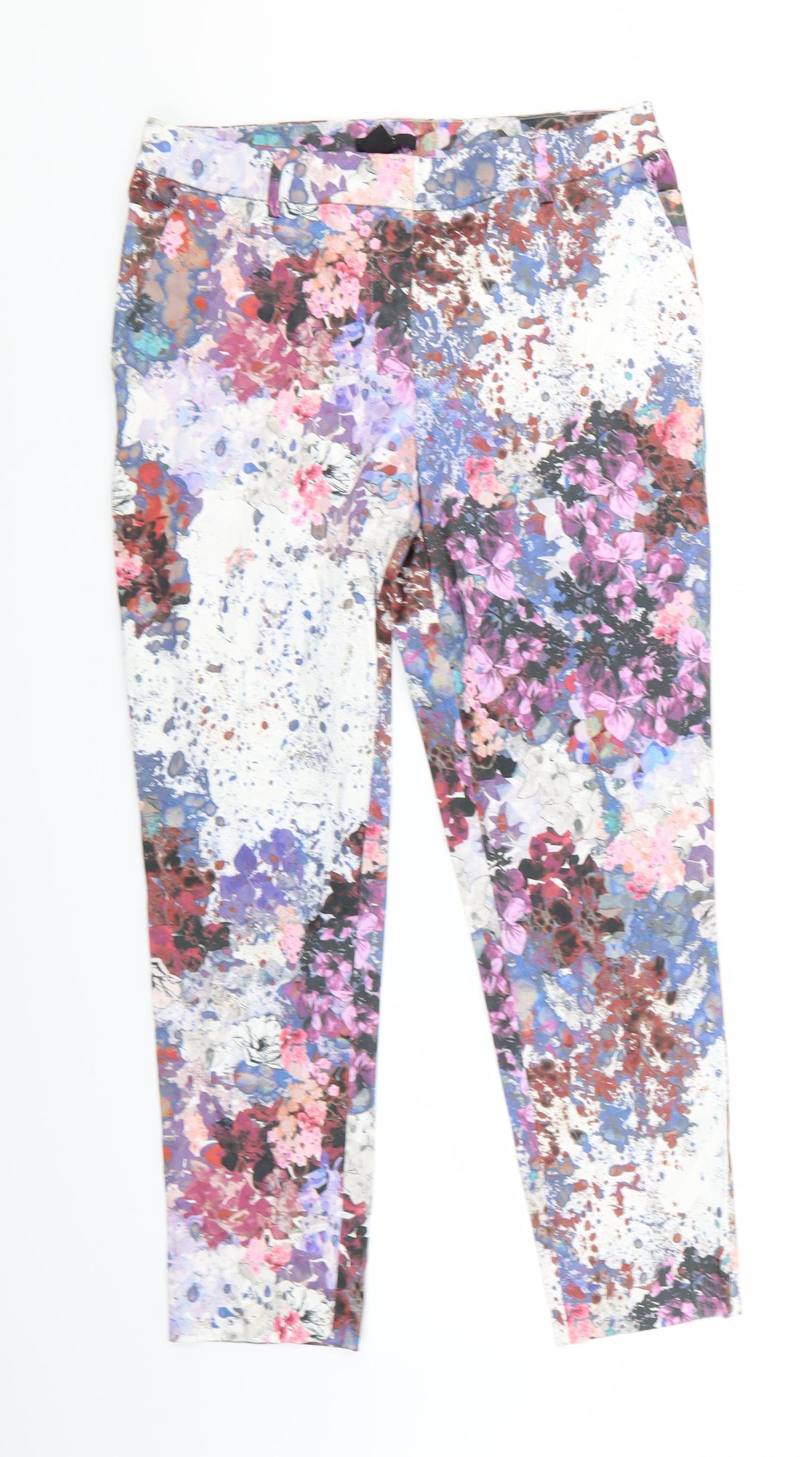 H&M Womens Purple   Trousers  Size 10 L25 in