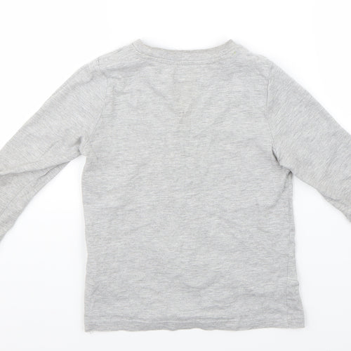 F&F Boys Grey   Basic T-Shirt Size 5-6 Years