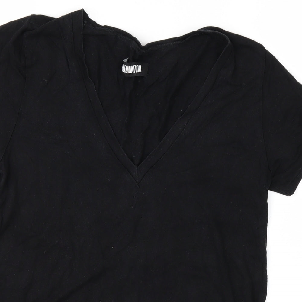 Reformation Womens Black   Basic T-Shirt Size M