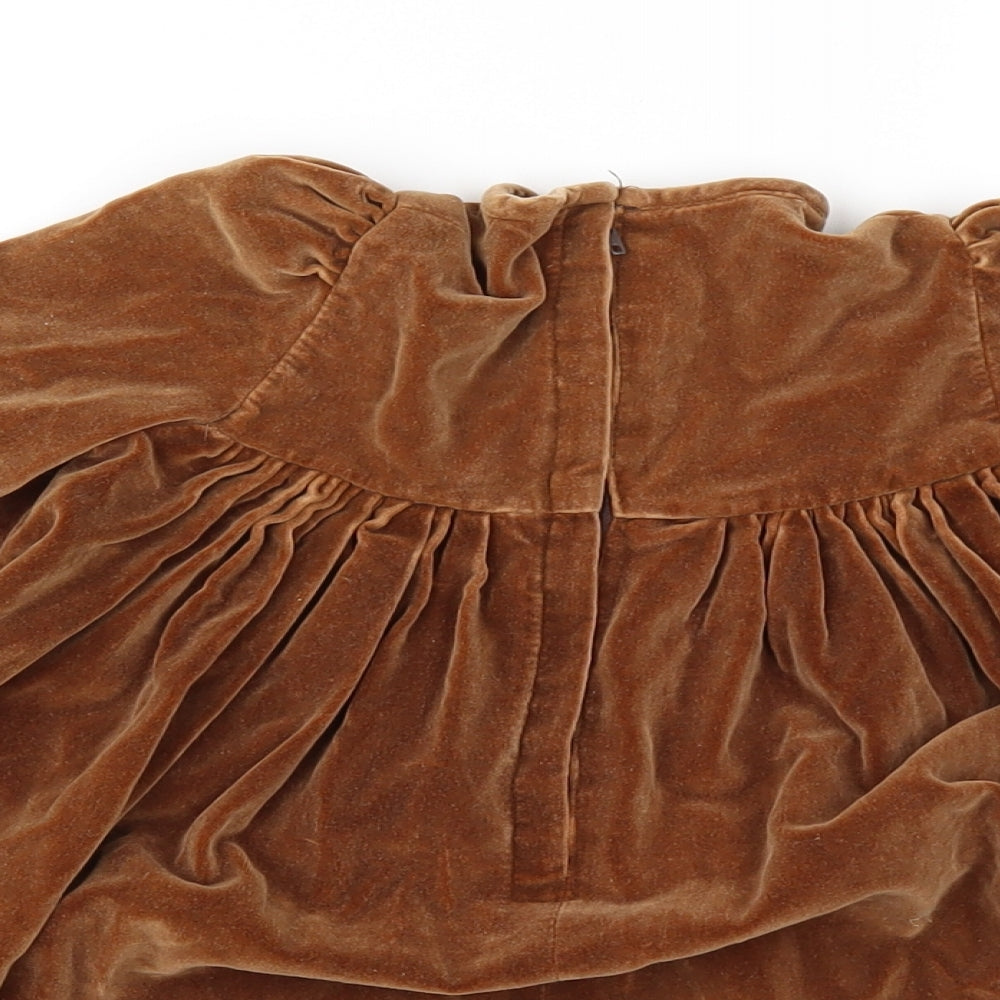 Preworn Girls Brown   A-Line  Size 3 Years