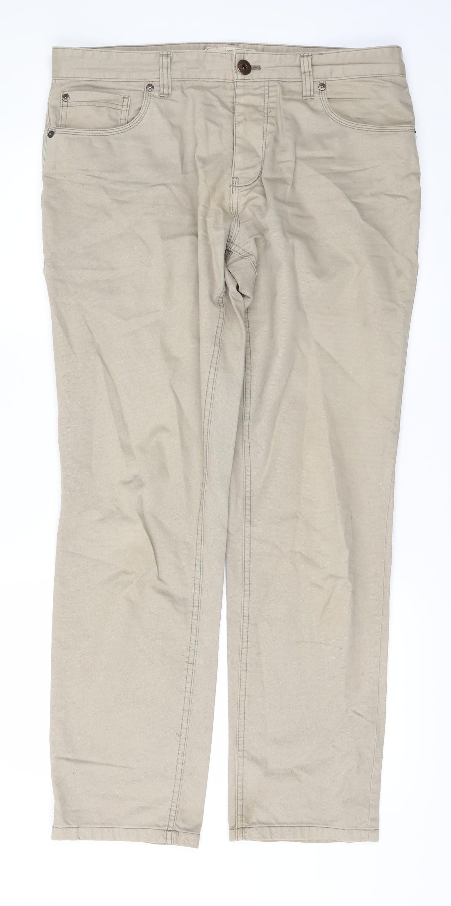NEXT Mens Brown   Straight Jeans Size 34 L30 in