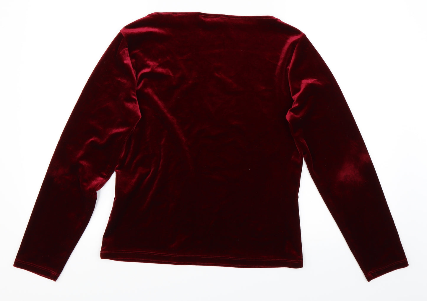Lands End Womens Red   Pullover Jumper Size S