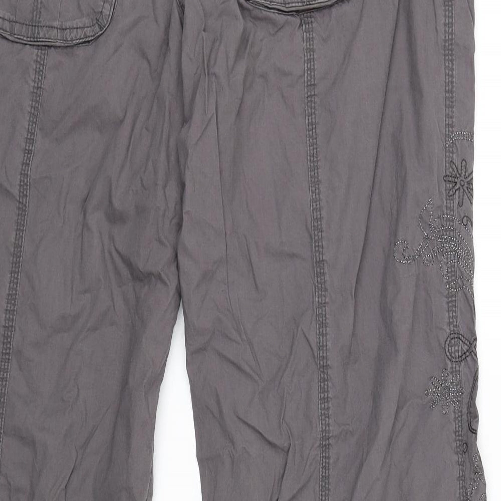 Cherokee Womens Grey   Cargo Trousers Size 16 L31 in