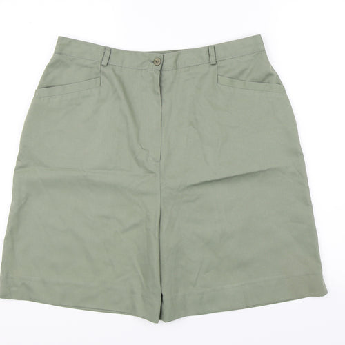 Le Bon Marché Womens Green   Bermuda Shorts Size 18