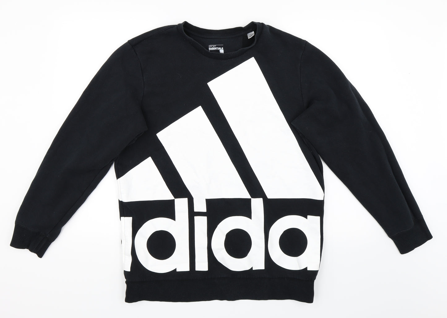 adidas Mens Black   Pullover Sweatshirt Size L