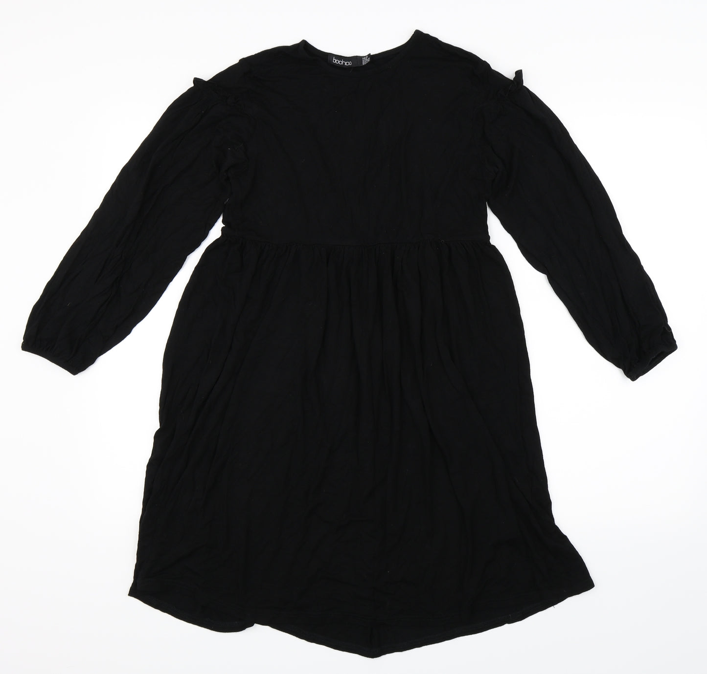 Boohoo Womens Black   Skater Dress  Size 10