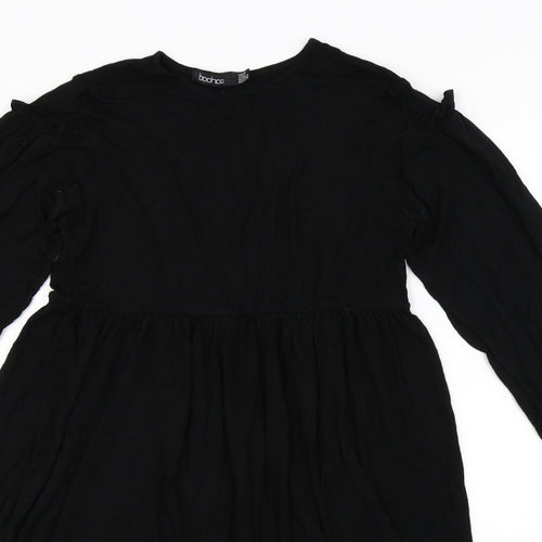 Boohoo Womens Black   Skater Dress  Size 10