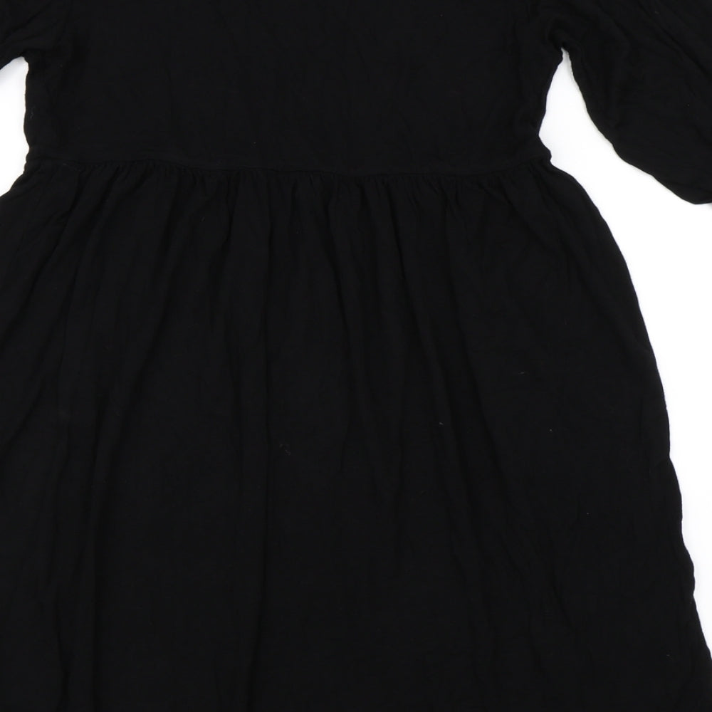 Boohoo Womens Black   Skater Dress  Size 10