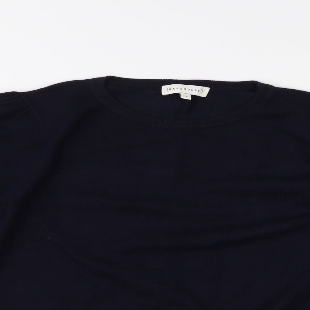 Warehouse Womens Blue   Pullover Jumper Size 12