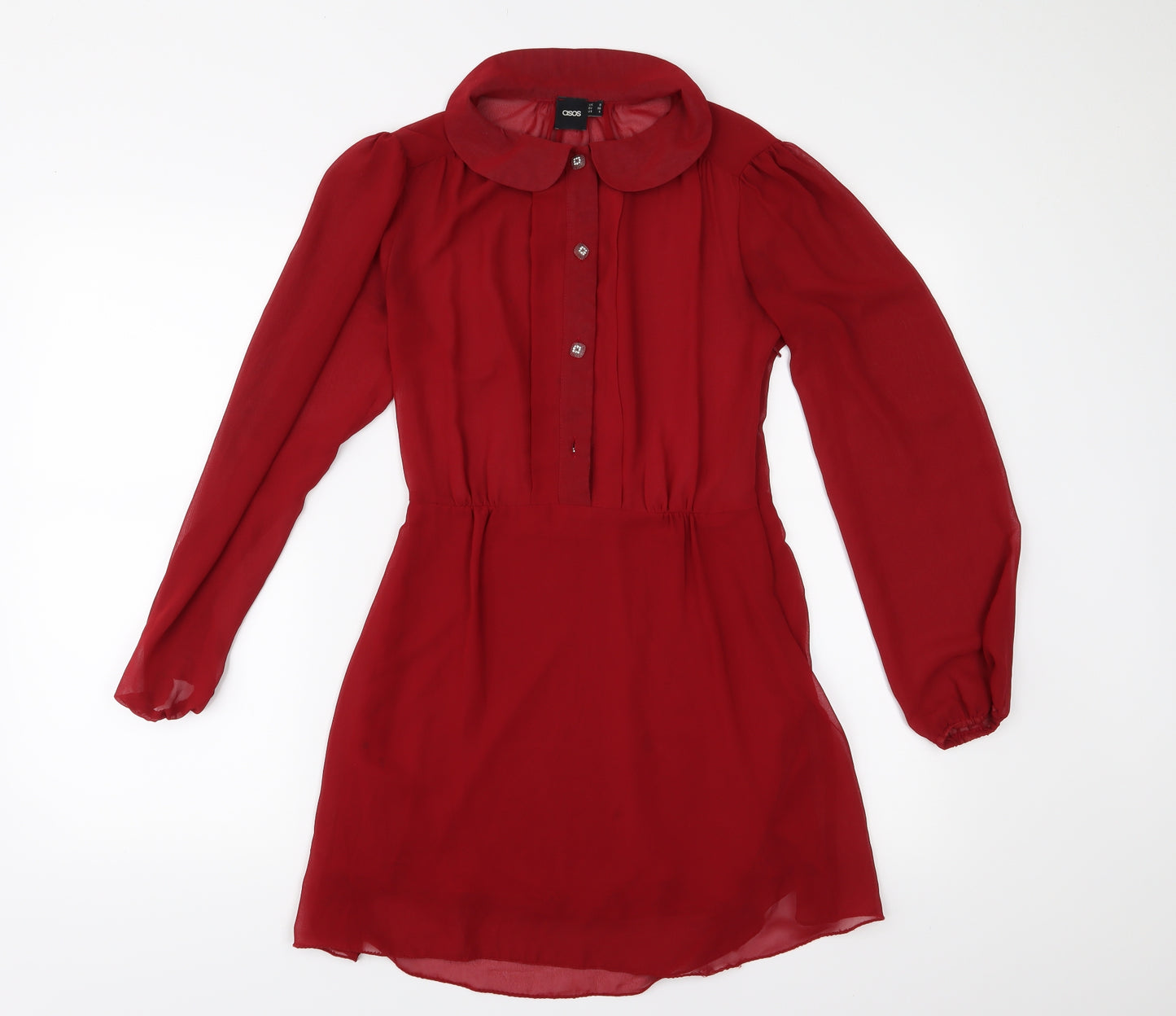 ASOS Womens Red   Skater Dress  Size 8