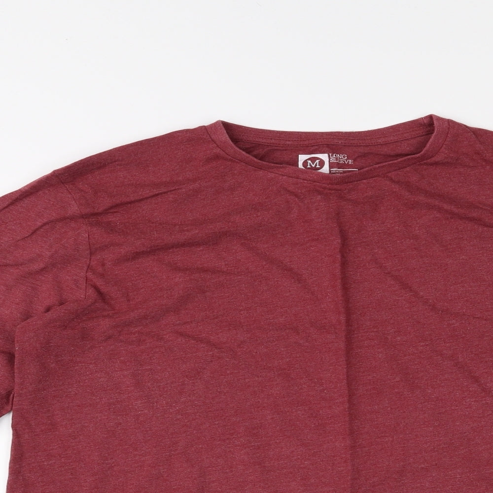 Cedar Wood State Mens Red    T-Shirt Size M