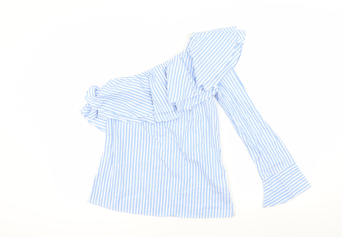 Primark Womens Blue Striped  Basic T-Shirt Size 4
