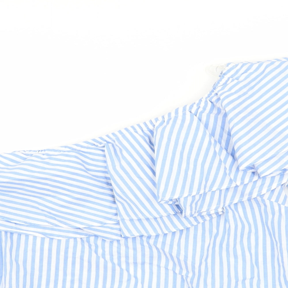 Primark Womens Blue Striped  Basic T-Shirt Size 4