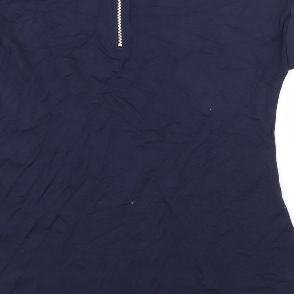 Select Womens Blue   Basic T-Shirt Size 10