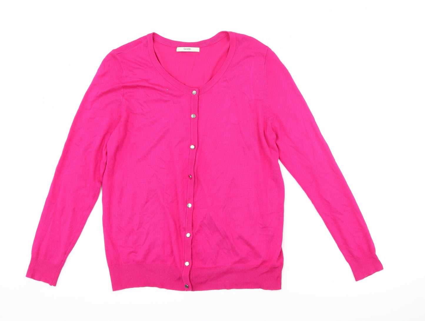 George Womens Pink   Cardigan Jumper Size 14