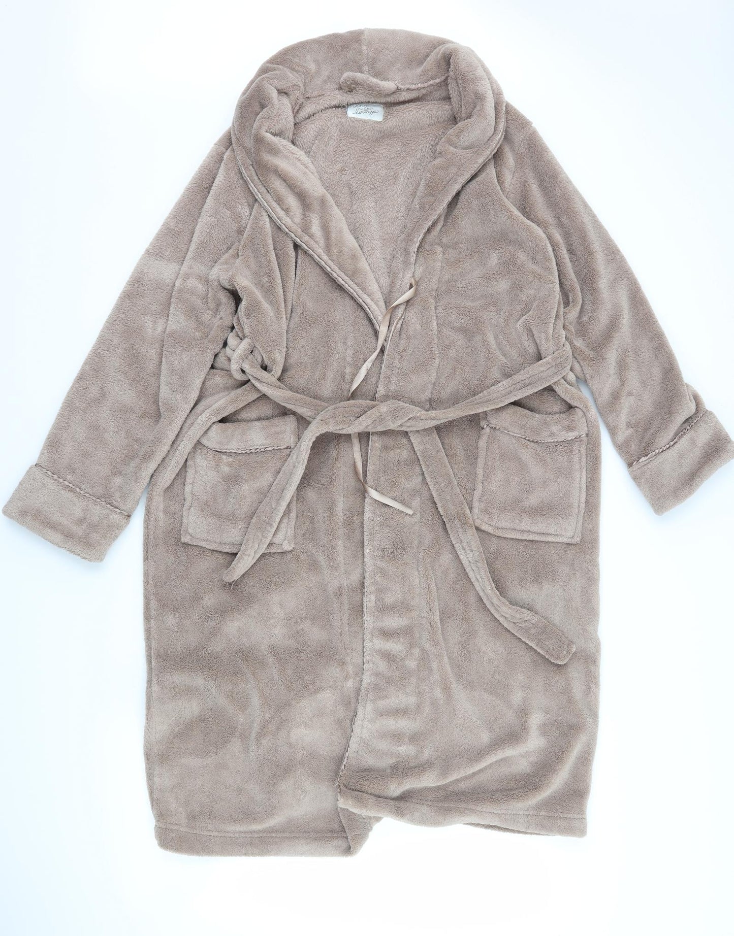 Primark Womens Brown  Fleece Top Gown Size 10
