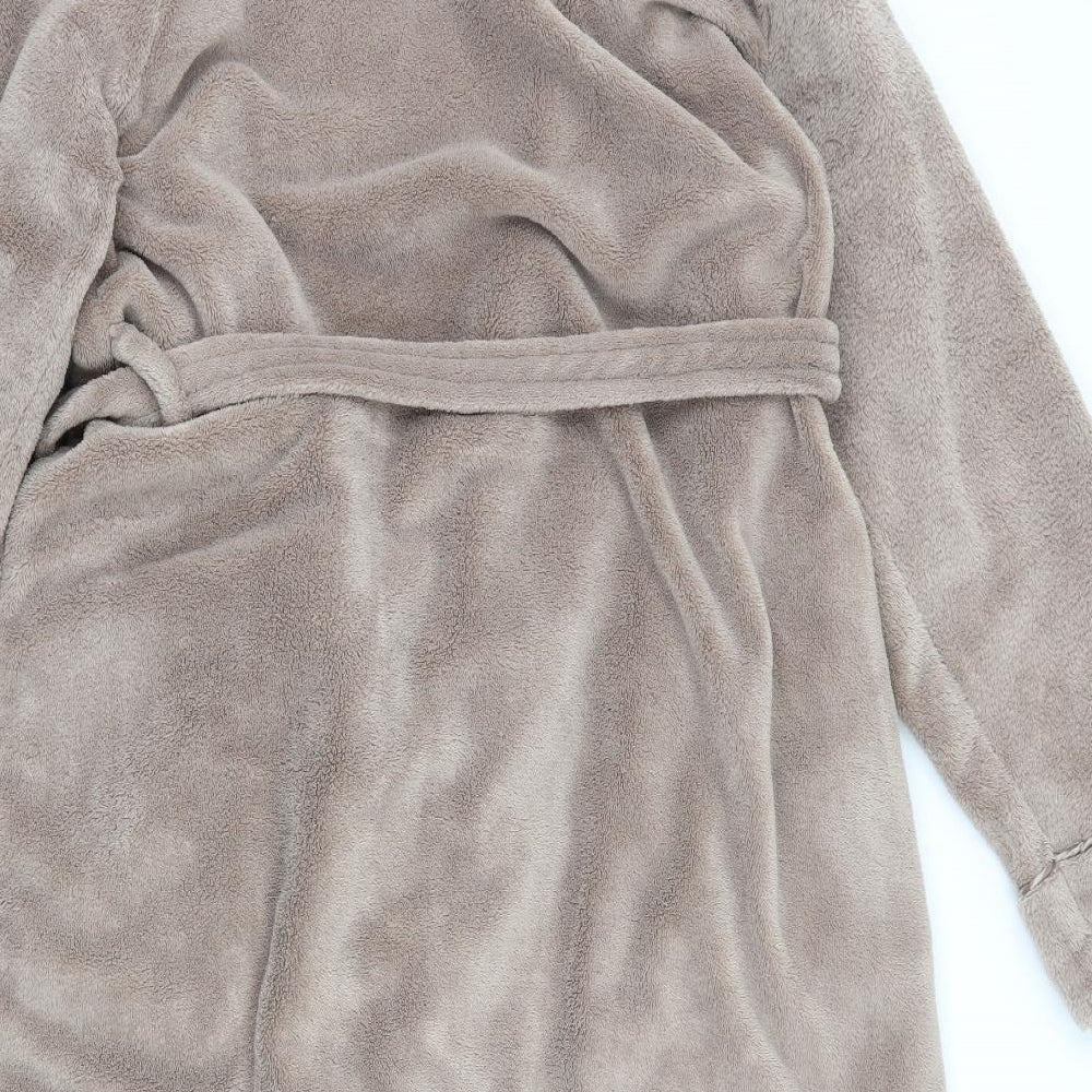 Primark Womens Brown  Fleece Top Gown Size 10
