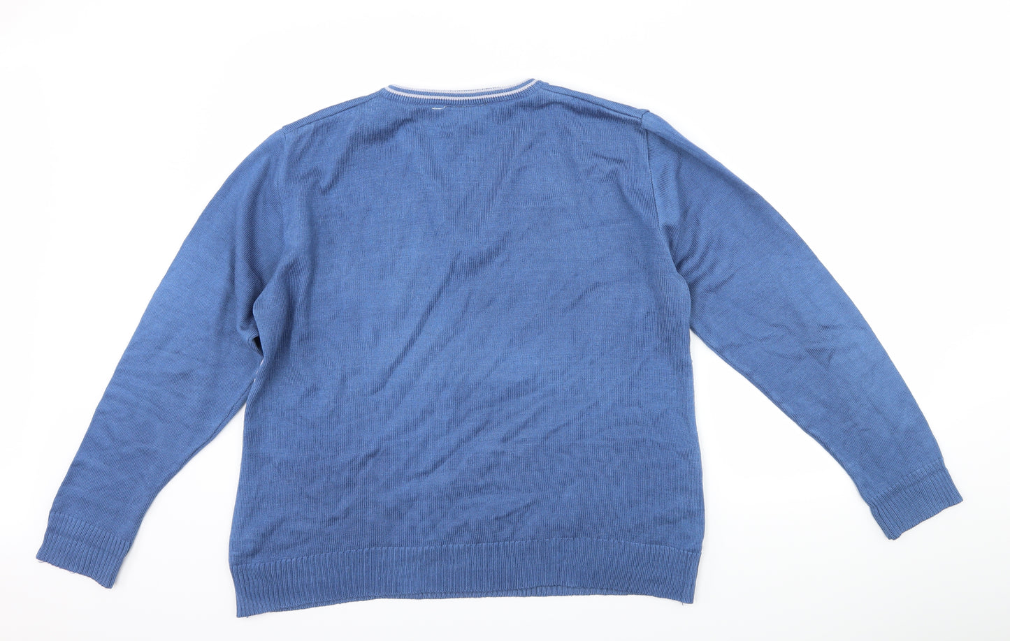 Invicta Mens Blue Striped  Pullover Jumper Size M