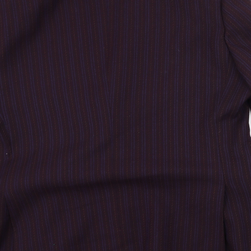 Jackson Mens Purple Striped  Jacket Suit Jacket Size 46