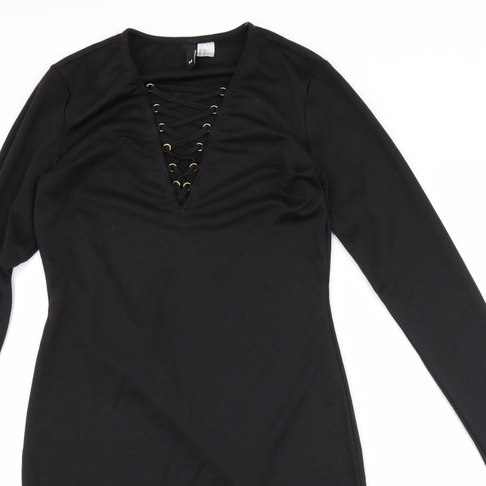 H&M Womens Black   Shift  Size 14